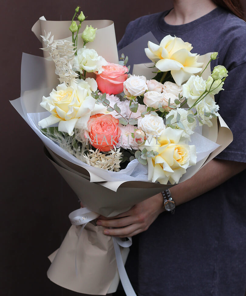 Букет «Карамельный латте»