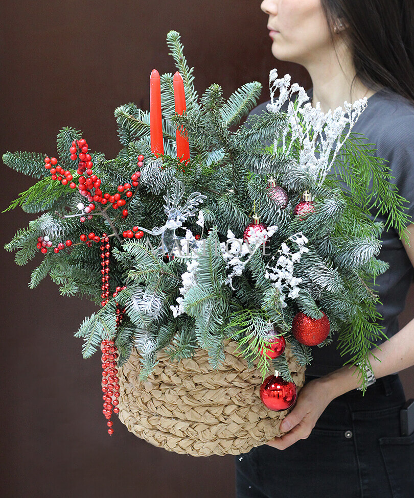 Новогодняя композиция «Winter» из нобилиса