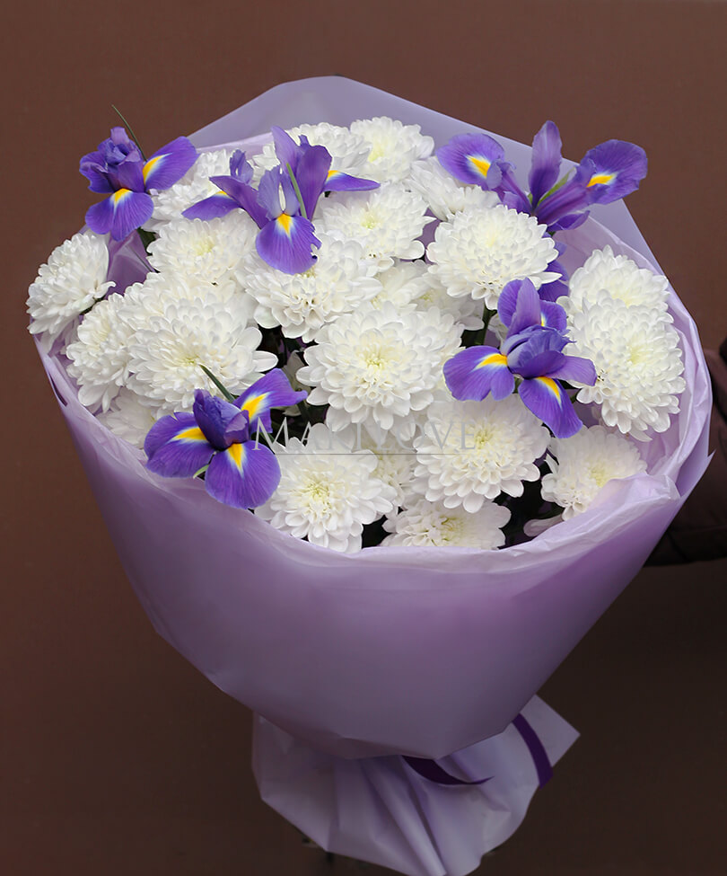 Букет ирисов «Беззаботная юность»