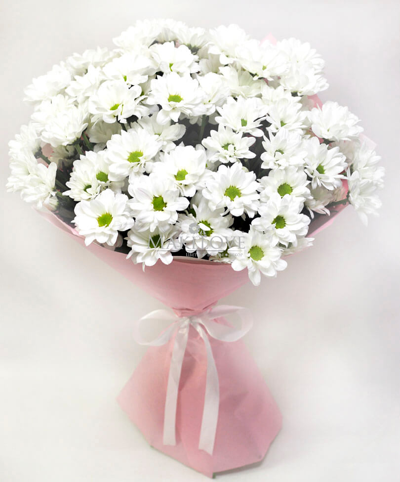 Букет из 9 хризантем