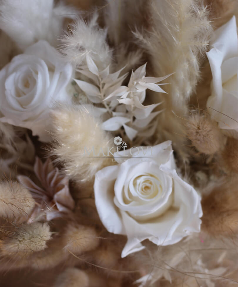 Свадебный букет невесты из сухоцветов №41