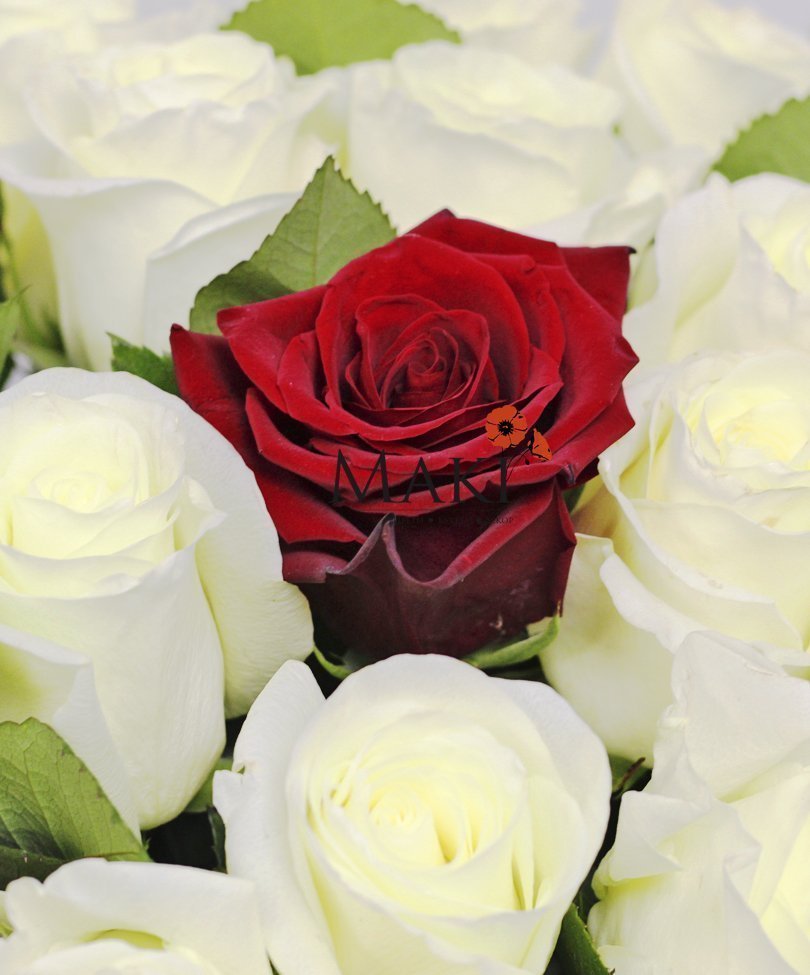 Букет из 21 розы «Единственной»