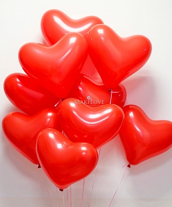 Шары Сердце 9 шт