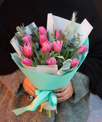 Букет тюльпанов «Весеннее настроение»