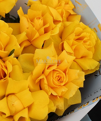 Букет 11 желтых роз «Солнце в Тоскане»