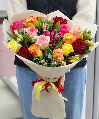 Букет цветов «Радужный»