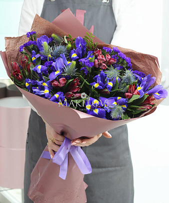 Букет ирисов «Кофейный ликер»