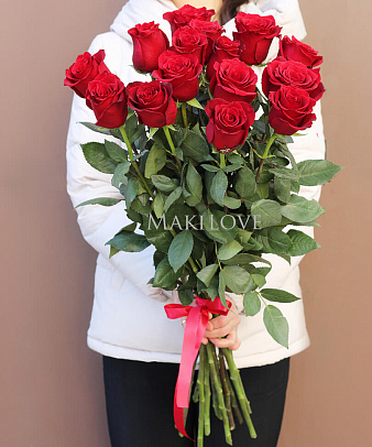 Букет из 15 красных роз «Premium»