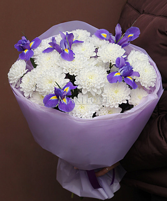 Букет ирисов «Беззаботная юность»