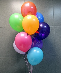 10 разноцветных шаров